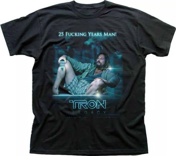 TRON Legacy Big Lebowski DUDE Flynns Arcade ENCOM cotton t-shirt 9837, White;black
TRON Legacy Big Lebowski DUDE Flynns Arcade ENCOM cotton t-shirt 9837, White;black