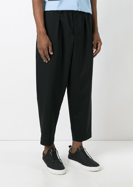men's pants spring and autumn men loose casual elastic waist fashion city trend youth male pure color pencil 9 points, Black
men's pants spring and autumn men loose casual elastic waist fashion city trend youth male pure color pencil 9 points, Black