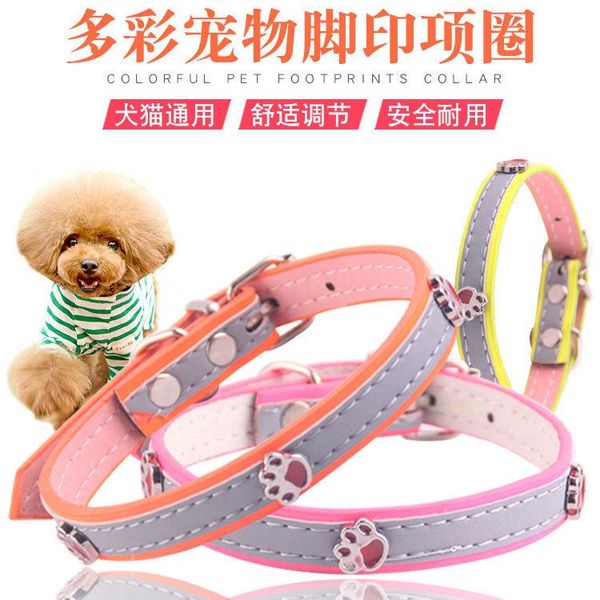 dog collars & leashes pet footprints collar reflective big small and medium-sized leather
dog collars & leashes pet footprints collar reflective big small and medium-sized leather