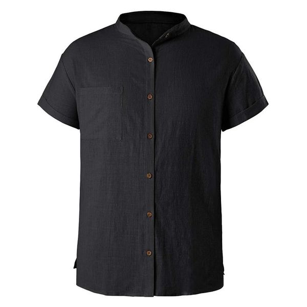 men's casual shirts short sleeve men solid color turn-down collar summer beach man slim, White;black
men's casual shirts short sleeve men solid color turn-down collar summer beach man slim, White;black