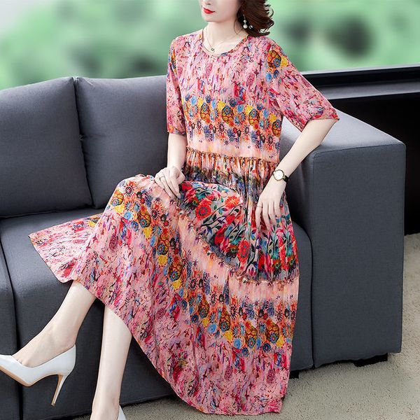 casual plus size dressed in short sleeves for 2021 will see fashion around the neck midi impression dress elegant women af8h, Black;gray
casual plus size dressed in short sleeves for 2021 will see fashion around the neck midi impression dress elegant women af8h, Black;gray