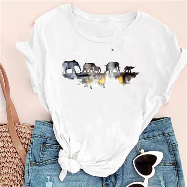 cartoon elephant love animal fashion womens t shirt print graphic summer short sleeve female clothes tees, White
cartoon elephant love animal fashion womens t shirt print graphic summer short sleeve female clothes tees, White