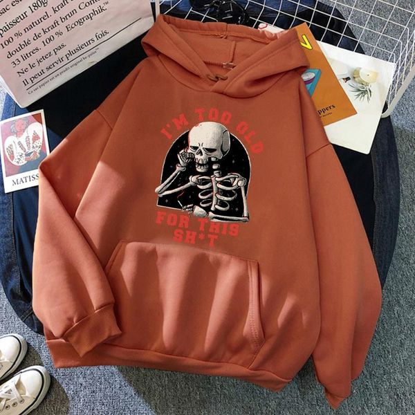 men's hoodies & sweatshirts funny skull i'm too old for this shat pullover creative tracksuit hip hop street hooded sweatshirt fle, Black
men's hoodies & sweatshirts funny skull i'm too old for this shat pullover creative tracksuit hip hop street hooded sweatshirt fle, Black