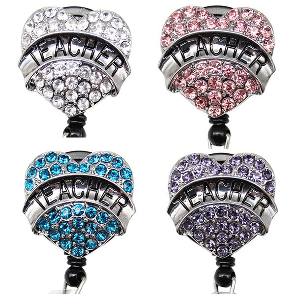key rings rhinestone teacher heart shape school id holder retractable badge reel for gift, Slivery;golden
key rings rhinestone teacher heart shape school id holder retractable badge reel for gift, Slivery;golden