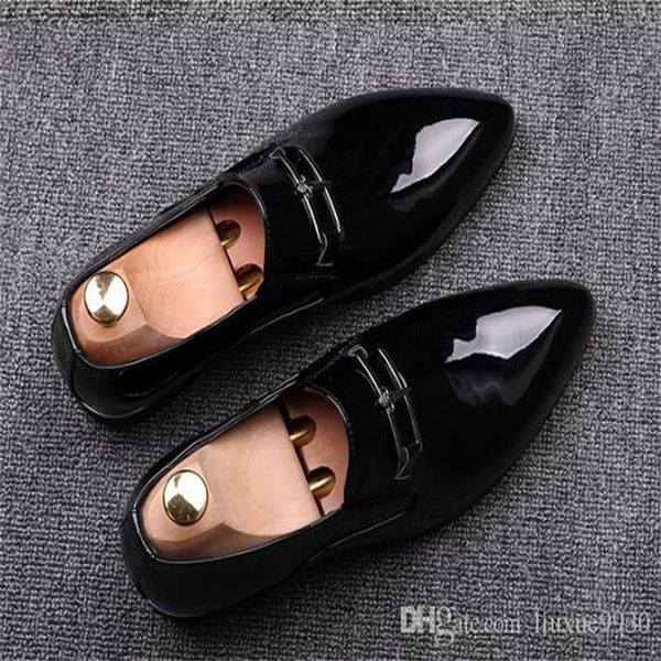 men's business dress black lacquer leather shoes casual summer british high-end male yx001
men's business dress black lacquer leather shoes casual summer british high-end male yx001