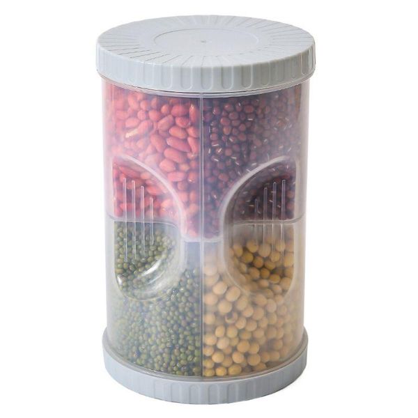 storage bottles & jars plastic cereal box 4 separate grid rice flour grain food container seal
storage bottles & jars plastic cereal box 4 separate grid rice flour grain food container seal