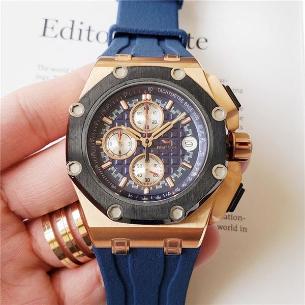 wristwatches men quartz chronograph rose gold stainless steel black blue gray dial sapphire crystal luxury watch, Slivery;brown
wristwatches men quartz chronograph rose gold stainless steel black blue gray dial sapphire crystal luxury watch, Slivery;brown