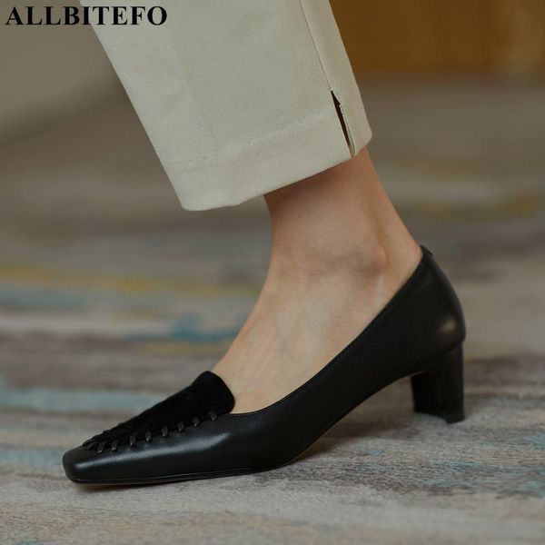 dress shoes allbitefo genuine leather weave brand high heels alons hauts femme thick office ladies autumn/spring women, Black
dress shoes allbitefo genuine leather weave brand high heels alons hauts femme thick office ladies autumn/spring women, Black