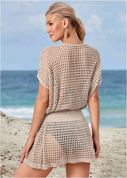 casual dresses bohemian summer knitting mesh hollow out bikini outer cover buttons short es beach swimwear pareos sow6, Black;gray
casual dresses bohemian summer knitting mesh hollow out bikini outer cover buttons short es beach swimwear pareos sow6, Black;gray