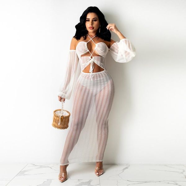 casual dresses 2021 arrival fashion design mesh dress solid hollow out slash neck long sleeve summer beach maxi vestidos, Black;gray
casual dresses 2021 arrival fashion design mesh dress solid hollow out slash neck long sleeve summer beach maxi vestidos, Black;gray