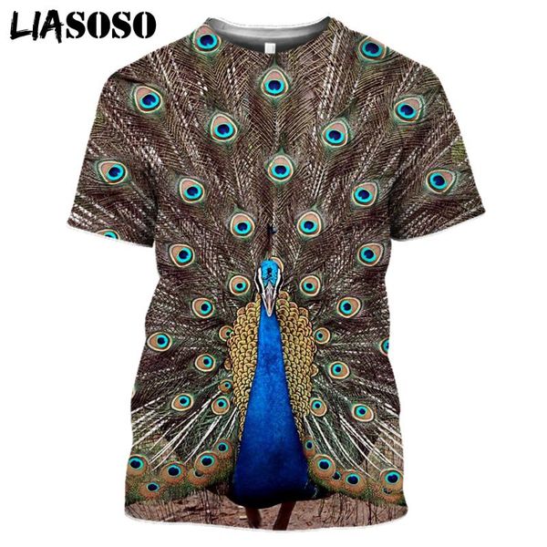 men's t-shirts liasoso peacock tshirt summer women's clothing 3d print animal short sleeve funny streetwear casual o neck men t s, White;black
men's t-shirts liasoso peacock tshirt summer women's clothing 3d print animal short sleeve funny streetwear casual o neck men t s, White;black