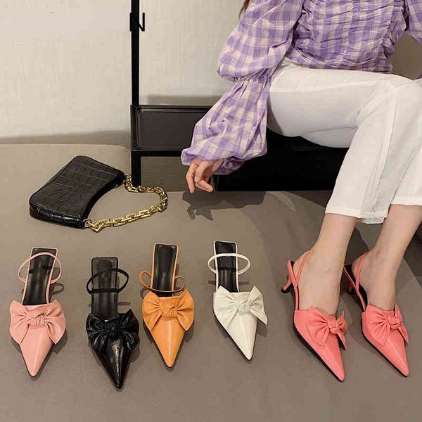 women's pointed sandals, low and high heels, elegant, bow mule, office shoes, fashion, 2022, Black
women's pointed sandals, low and high heels, elegant, bow mule, office shoes, fashion, 2022, Black