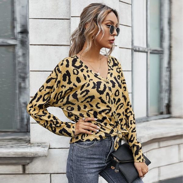 spring autumn 2021 v-neck leopard print mujer single-breasted women tshirts casual loose waist long sleeve shirt graphic tee women's t-, White
spring autumn 2021 v-neck leopard print mujer single-breasted women tshirts casual loose waist long sleeve shirt graphic tee women's t-, White