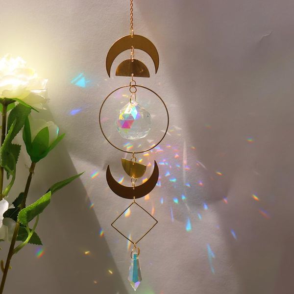 suncatcher moon bead crystal rainbow chaser prism maker hanging pendant for home garden car curtain decor ornaments decorations
suncatcher moon bead crystal rainbow chaser prism maker hanging pendant for home garden car curtain decor ornaments decorations