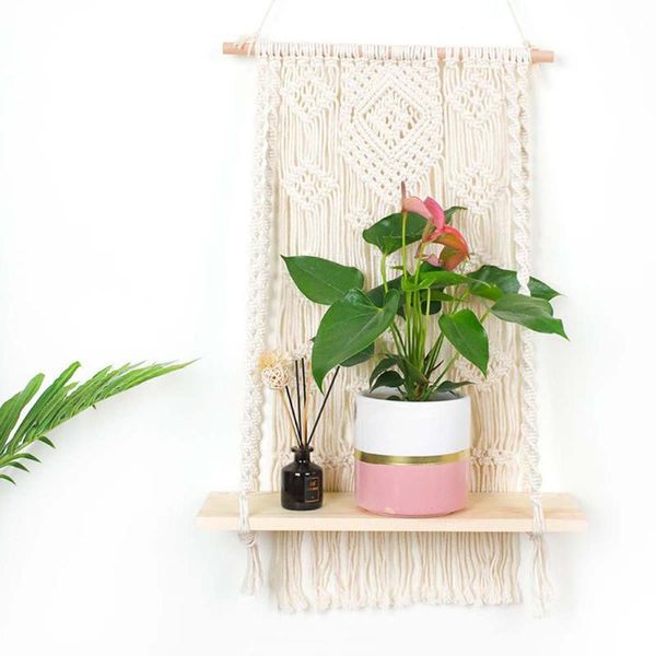 tapestries macrame hanging planter basket wall handmade plant hanger pot indoor purl edging and wood bead party wedding home decoration
tapestries macrame hanging planter basket wall handmade plant hanger pot indoor purl edging and wood bead party wedding home decoration