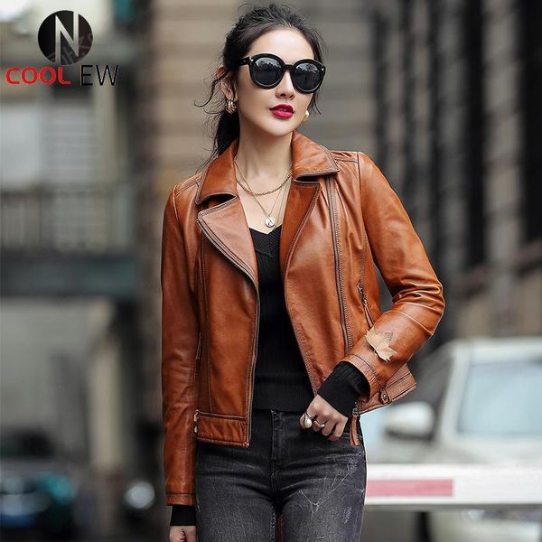 women's leather & faux ptslan 2021 genuine fashion sheepskin moto jackets p7010, Black
women's leather & faux ptslan 2021 genuine fashion sheepskin moto jackets p7010, Black