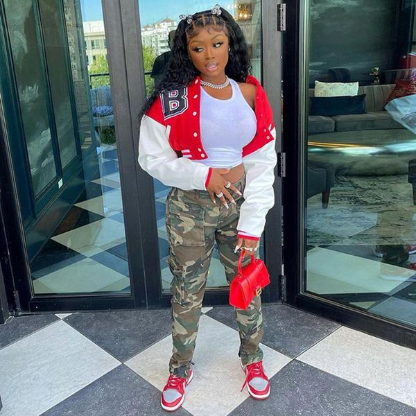 women's jackets letter tracksuits women harajuku varsity jacket single breasted crop fashion sports baseball coat fall clothes for, Black;brown
women's jackets letter tracksuits women harajuku varsity jacket single breasted crop fashion sports baseball coat fall clothes for, Black;brown