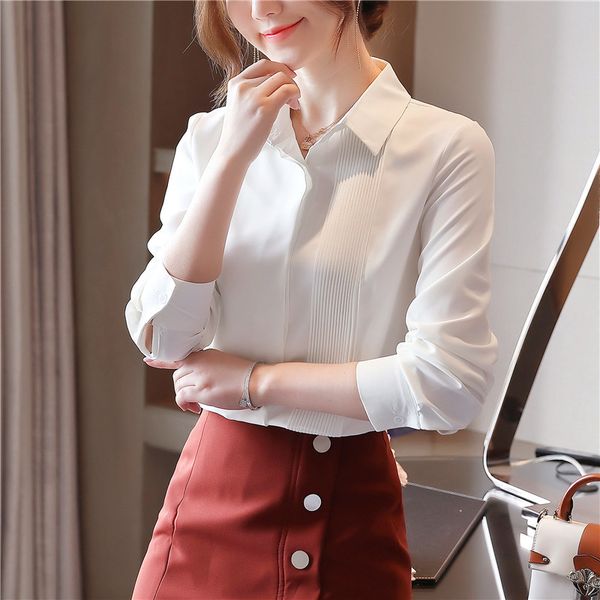 korean women shirts blouse white blouses for long sleeve chiffon office lady striped plus size 210427
korean women shirts blouse white blouses for long sleeve chiffon office lady striped plus size 210427