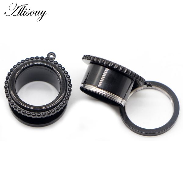 2 pc 316l stainless steel ear plugs and tunnels with diy hole screwed earring expander ear gauges body jewelry piercings, Silver
2 pc 316l stainless steel ear plugs and tunnels with diy hole screwed earring expander ear gauges body jewelry piercings, Silver