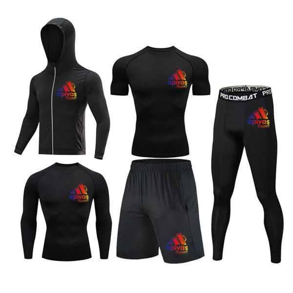 men's tracksuits brand gym fitness comprehensive sports t-shirt clothing compression speed dry jogging shirt short sleeve suit apqc, Gray
men's tracksuits brand gym fitness comprehensive sports t-shirt clothing compression speed dry jogging shirt short sleeve suit apqc, Gray