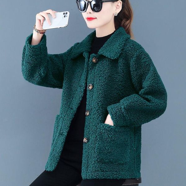 women's jackets cashmere short coat spring middle-aged mother granule lamb fur one-piece cardigan [deliver within 7, Black;brown
women's jackets cashmere short coat spring middle-aged mother granule lamb fur one-piece cardigan [deliver within 7, Black;brown