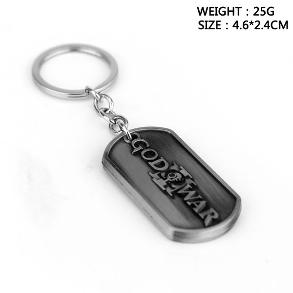 game god of war iii gow 3 design logo alloy key chains keychain keyfob keyring key chain accessories, Silver
game god of war iii gow 3 design logo alloy key chains keychain keyfob keyring key chain accessories, Silver