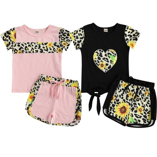 clothing sets 1-6year's children girls set flower leopard print short sleeve shorts two-piece suit for birthday party vacation, White
clothing sets 1-6year's children girls set flower leopard print short sleeve shorts two-piece suit for birthday party vacation, White