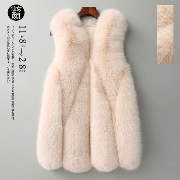women's fur & faux autumn winter imitation grass vest female middle long slim korean furry teddy bear coat shaggy jacket, Black
women's fur & faux autumn winter imitation grass vest female middle long slim korean furry teddy bear coat shaggy jacket, Black