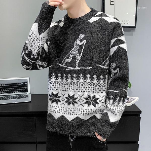 men's sweaters o-neck cotton pullover patchwork spacious comfortable long sleeve soft clothes knitted casual male sweater drop 1, White;black
men's sweaters o-neck cotton pullover patchwork spacious comfortable long sleeve soft clothes knitted casual male sweater drop 1, White;black
