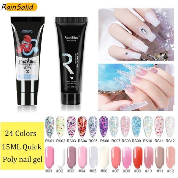 nail gel 15ml uv led builder acrylic for manicure 24 color poly quick extension clear glitter nails art extend forms tip, Red;pink
nail gel 15ml uv led builder acrylic for manicure 24 color poly quick extension clear glitter nails art extend forms tip, Red;pink