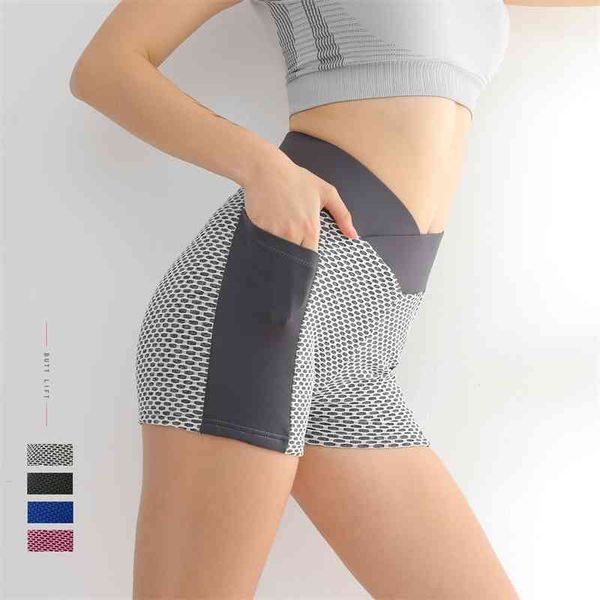 peach yoga shorts jacquard honeycomb bubble tights high waist hip leggings lady, Black
peach yoga shorts jacquard honeycomb bubble tights high waist hip leggings lady, Black