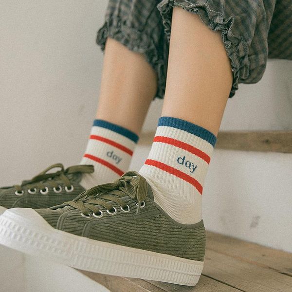 men's socks 1 pair women's pure cotton sports striped trendy tube college style spring and autumn stockings, Black
men's socks 1 pair women's pure cotton sports striped trendy tube college style spring and autumn stockings, Black