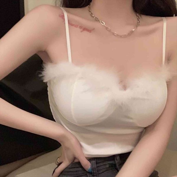 bar newly soft shirt design womens tank fashion fluffy fur strap sleeveless crop ladies white club camis
bar newly soft shirt design womens tank fashion fluffy fur strap sleeveless crop ladies white club camis