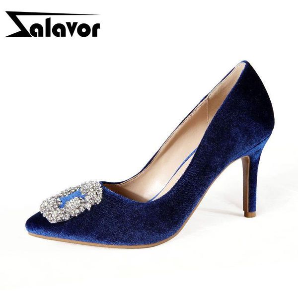 dress shoes zalavor women pumps suede leather crystal party high heels woman elegant wedding footwear size 34-45, Black
dress shoes zalavor women pumps suede leather crystal party high heels woman elegant wedding footwear size 34-45, Black