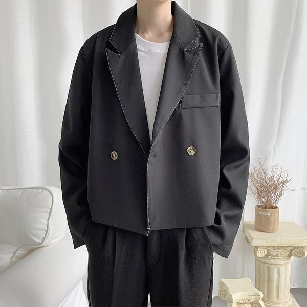 men's jackets spring and autumn casual suit jacket korean style wild loose high-end short, Black;brown
men's jackets spring and autumn casual suit jacket korean style wild loose high-end short, Black;brown