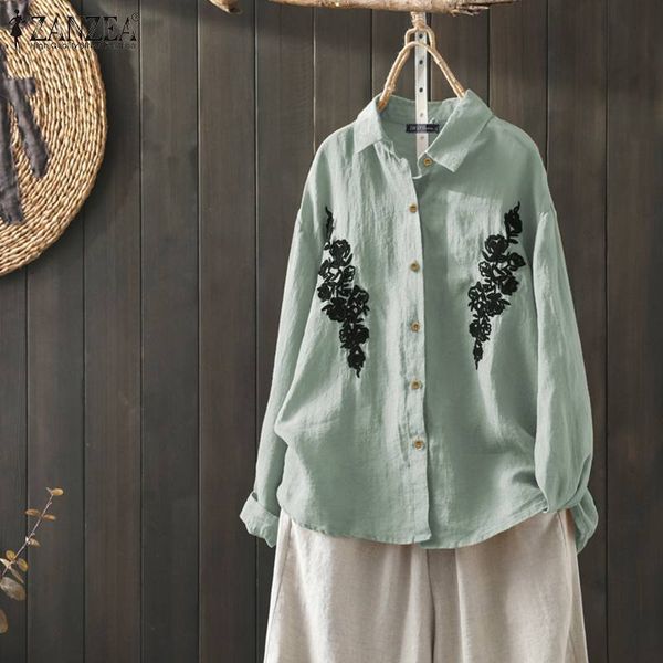 blouses women vintage embroidery shirts 2021 spring loose button up casual ladies solid long sleeve lapel tunic oversize 5xl, White
blouses women vintage embroidery shirts 2021 spring loose button up casual ladies solid long sleeve lapel tunic oversize 5xl, White