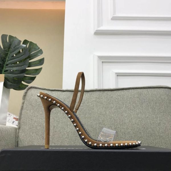 dress shoes fashion brand women's sandals open toe beaded pumps for summer genuine leather high heels straps 35-41, Black
dress shoes fashion brand women's sandals open toe beaded pumps for summer genuine leather high heels straps 35-41, Black