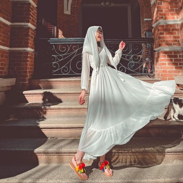 casual dresses 2021 est fall summer robe fashion designer party chiffon girl beach white dress bohemian red swing maxi, Black;gray
casual dresses 2021 est fall summer robe fashion designer party chiffon girl beach white dress bohemian red swing maxi, Black;gray