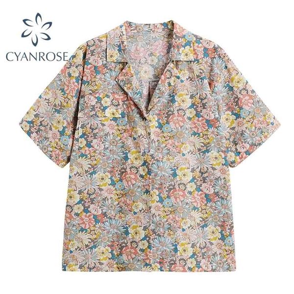 loose cardigan blouses women summer short sleeve floral print vintage beach shirts female streetwear ins blusas mujer 210515, White
loose cardigan blouses women summer short sleeve floral print vintage beach shirts female streetwear ins blusas mujer 210515, White