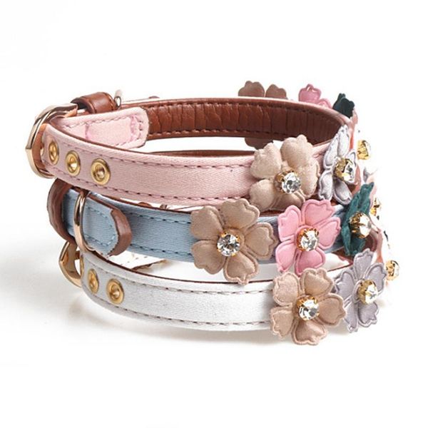 dog collars & leashes shiny lovely colorful flowers with diamonds pet adjustable pu collar for small medium dogs supplies
dog collars & leashes shiny lovely colorful flowers with diamonds pet adjustable pu collar for small medium dogs supplies