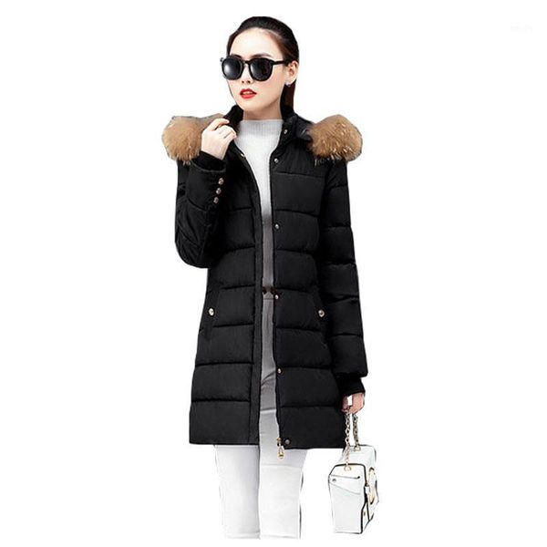women's down & parkas oversize fur coat hood winter jacket women thick warm long slim cotton padded wadded parka wind breaker sleeves, Black
women's down & parkas oversize fur coat hood winter jacket women thick warm long slim cotton padded wadded parka wind breaker sleeves, Black