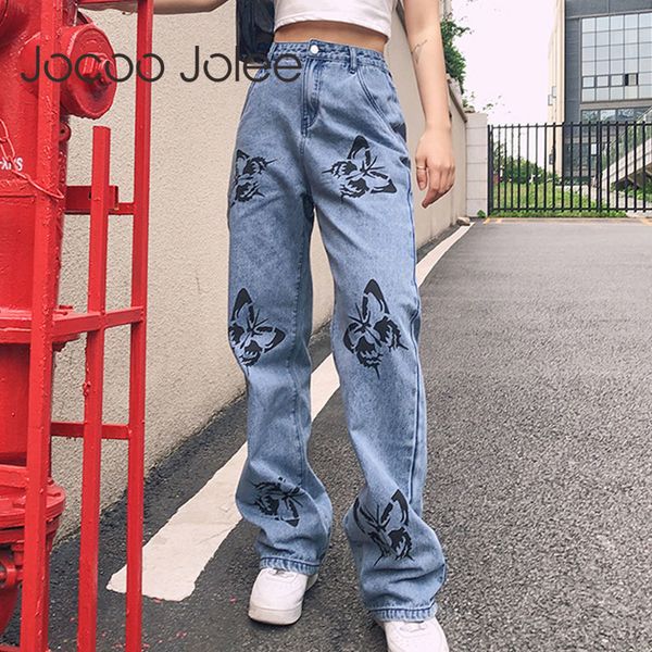 casual high waist butterfly print jeans long trousers vintage wide leg pants streetwear loose blue 210428
casual high waist butterfly print jeans long trousers vintage wide leg pants streetwear loose blue 210428