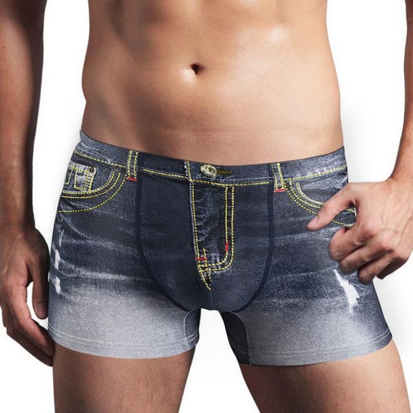 underpants men printed denim short summer male cotton underwear u convex pouch boxers calzoncillo, Black;white
underpants men printed denim short summer male cotton underwear u convex pouch boxers calzoncillo, Black;white