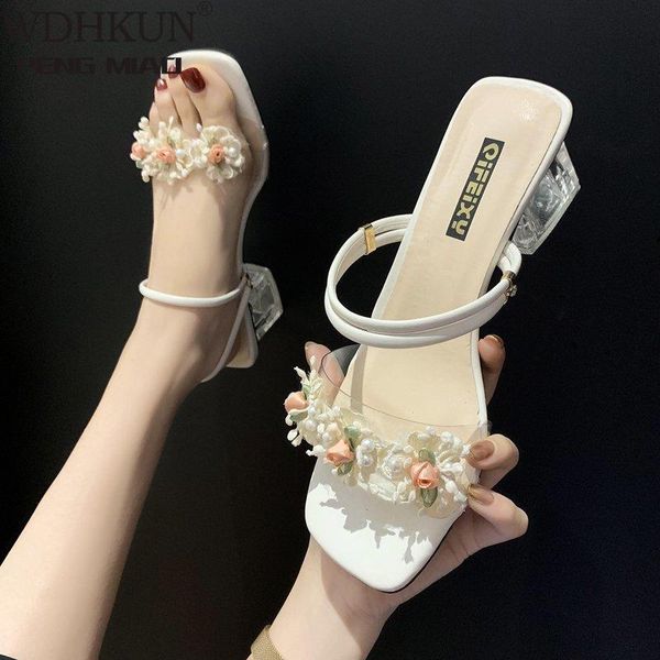 2021two ways fairy pearl flower clear band women sandals thick transparent high heels shoes slipper rose slip on sandalias, Black
2021two ways fairy pearl flower clear band women sandals thick transparent high heels shoes slipper rose slip on sandalias, Black