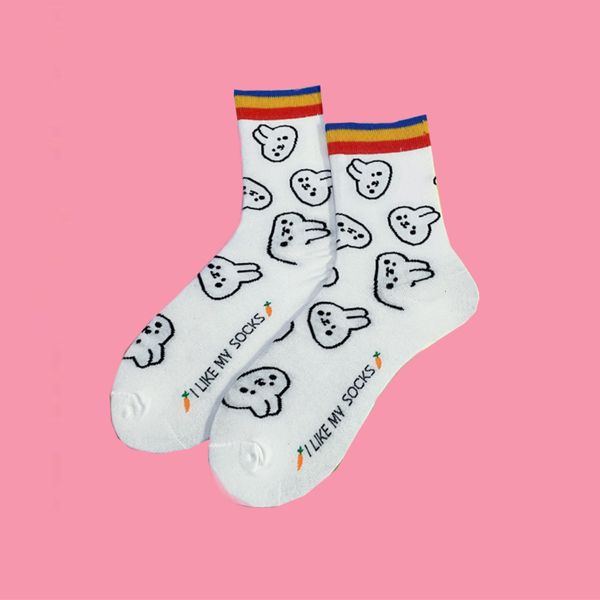 spring middle cotton cartoon recommended, Black;white