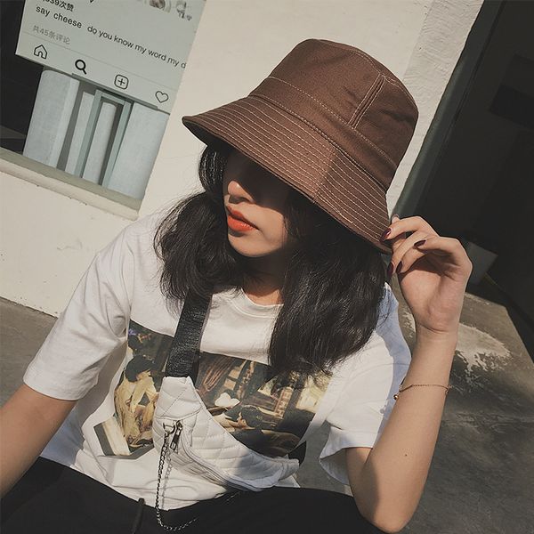 2021 spring new sewing fisherman's hat female student xiaozhongchao brand basin hat korean mask hat show face neap tide, Blue;gray
2021 spring new sewing fisherman's hat female student xiaozhongchao brand basin hat korean mask hat show face neap tide, Blue;gray