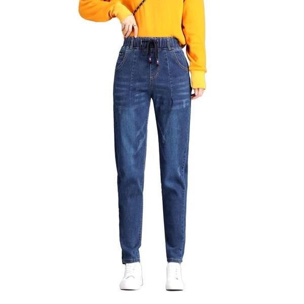 plus size jeans for women elastic waist loose harem autumn winter 2021plus velvet thicken trousers female women's, Blue
plus size jeans for women elastic waist loose harem autumn winter 2021plus velvet thicken trousers female women's, Blue