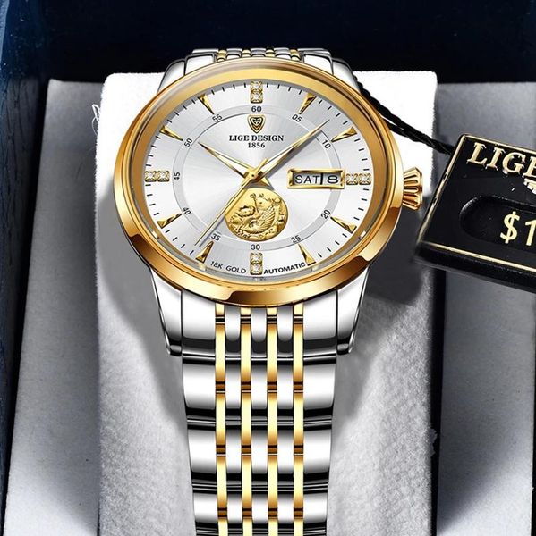 rand mechanical wristwatch luxury sapphire glass automatic watch stainless steel waterproof 100m watches men wristwatches, Slivery;brown
rand mechanical wristwatch luxury sapphire glass automatic watch stainless steel waterproof 100m watches men wristwatches, Slivery;brown