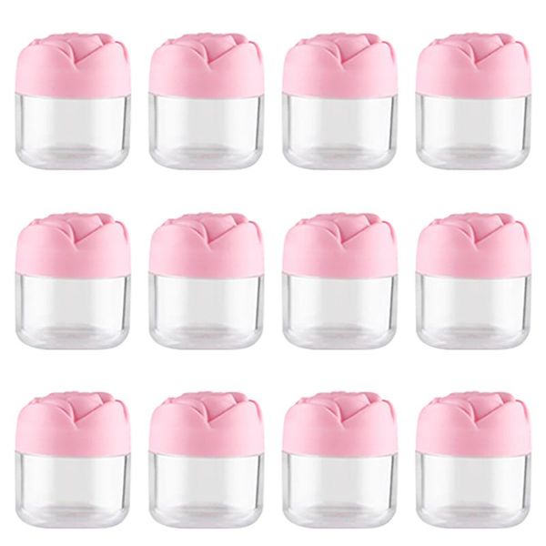 storage bottles & jars 12 pieces 20g rose shaped screw caps cosmetic cream containers plastic empty makeup sample lip pot jar
storage bottles & jars 12 pieces 20g rose shaped screw caps cosmetic cream containers plastic empty makeup sample lip pot jar