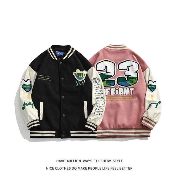 men's jackets embroidered men's and women's baseball jackets, bomber jackets for both men women, casual, with college team in, Black;brown
men's jackets embroidered men's and women's baseball jackets, bomber jackets for both men women, casual, with college team in, Black;brown